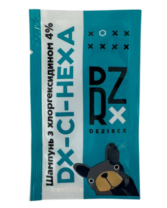 Шампунь лікувальний з хлоргексидином Dezirex Cl-HEXA Shampoo 15мл